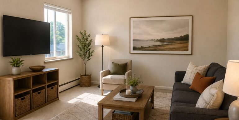 3100 Madison - living room